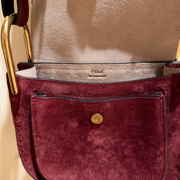 Vintage Burgundy Suede Fringe Bag - Picture 10 of 16